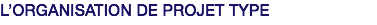 L’ORGANISATION DE PROJET TYPE